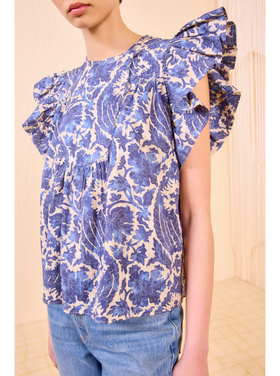 Ulla Johnson Ulla Johnson Sienna Flutter Sleeve Top