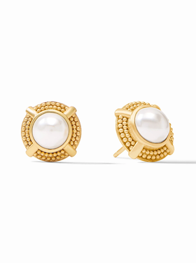 Julie Vos Julie Vos Cabochon Stud Pearl