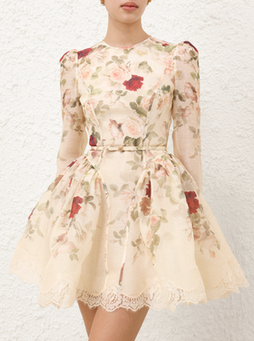 Zimmermann Zimmermann Hypnotic Lace Trim Mini Dress