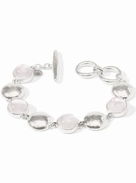 Julie Vos Julie Vos Silver Solara Stone Bracelet Clear Crystal