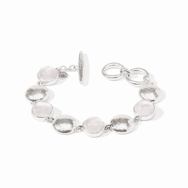 Julie Vos Julie Vos Silver Solara Stone Bracelet Clear Crystal