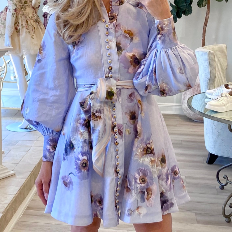 Zimmermann Zimmermann Hypnotic Buttoned Mini Dress