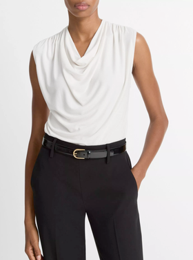 Vince Vince Slvless Draped Cowl Nk