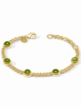 Julie Vos Julie Vos Dolce Delicate Bracelet Palmetto Green