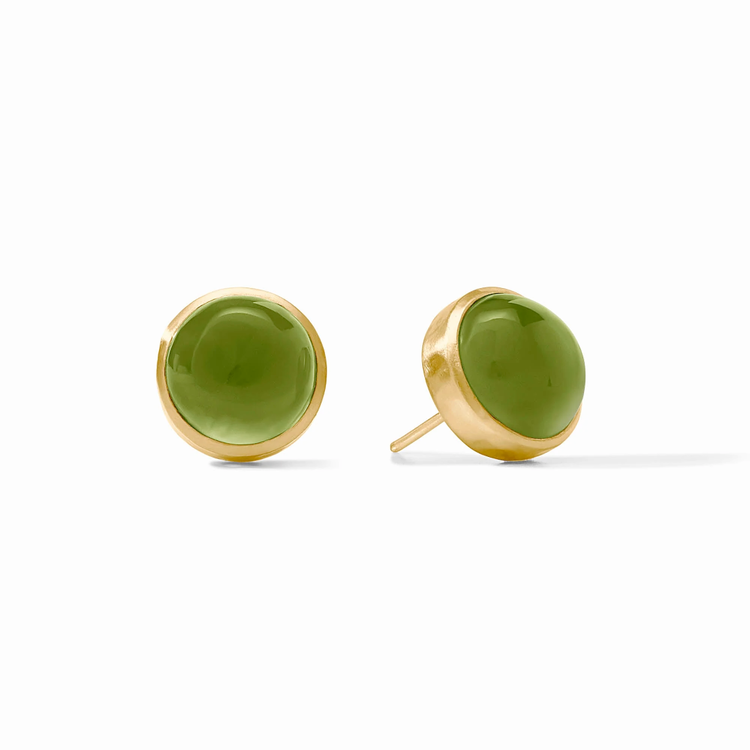 Julie Vos Julie Vos Solara Stone Stud Palmetto Green