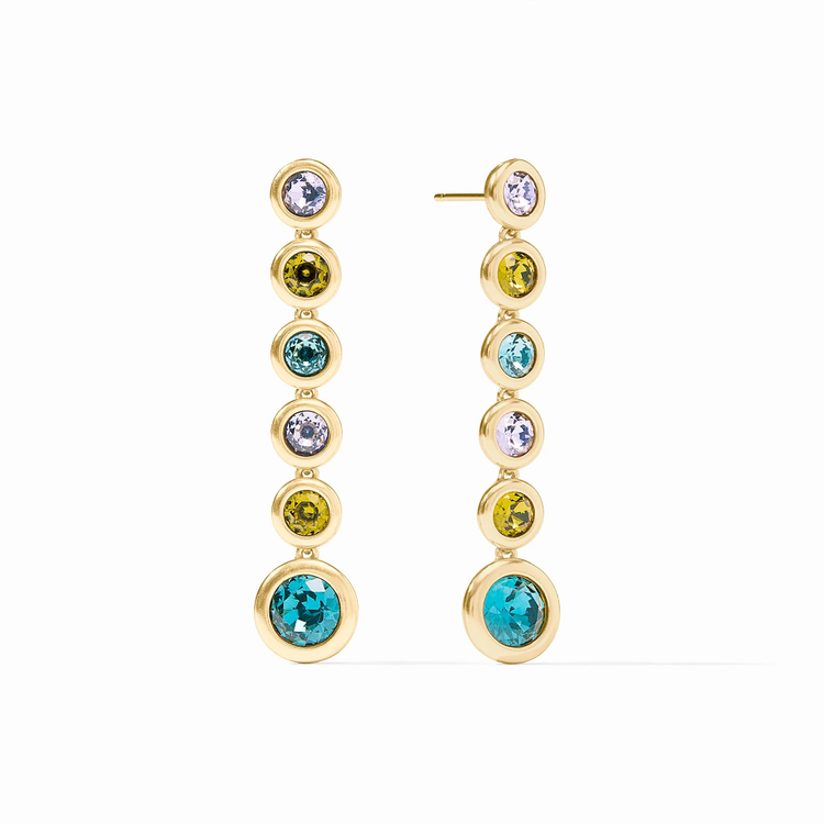 Julie Vos Julie Vos Rainbow Tier Earring Blue Twilight