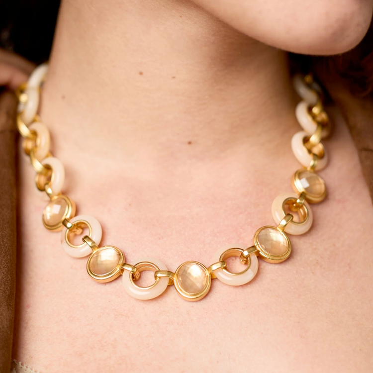 Julie Vos Julie Vos Carnaby Stone Necklace Ivory