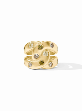 Julie Vos Julie Vos Rainbow Infinity Ring Jade 7