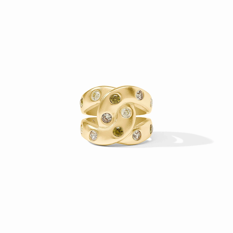 Julie Vos Julie Vos Rainbow Infinity Ring Jade 7