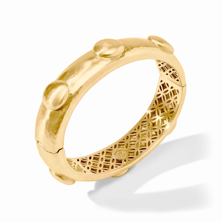 Julie Vos Julie Vos Gold Solara Hinge Bangle