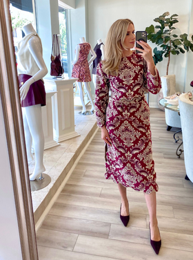 Farm Rio Farm Rio Jacquard Waves LS Top