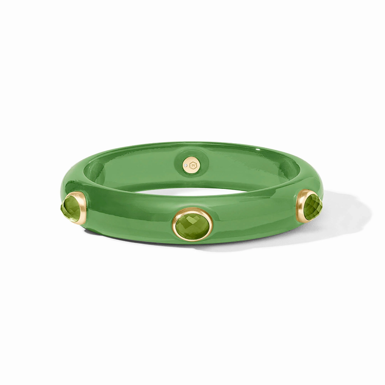 Julie Vos Julie Vos Carnaby Stone Bangle Palmetto Green