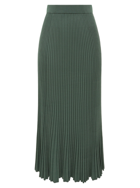 Zimmermann Zimmermann Pleated Rib Midi Skirt