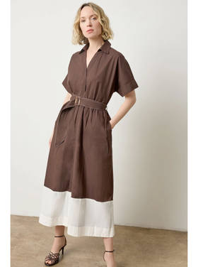 Lilla P Lilla P Collared Maxi Shirt Dress
