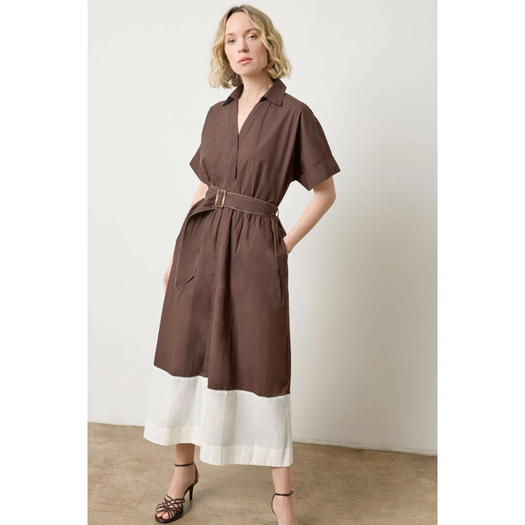 Lilla P Lilla P Collared Maxi Shirt Dress