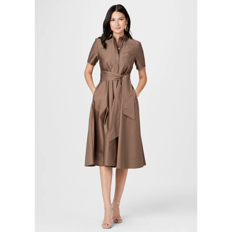TOCCIN Toccin Megan Midi Shirt Dress
