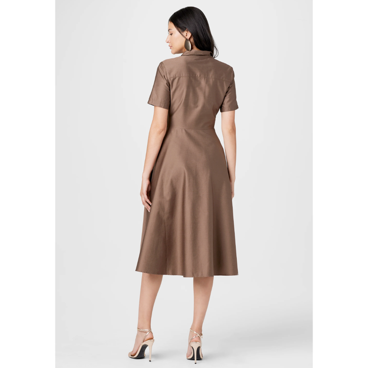 TOCCIN Toccin Megan Midi Shirt Dress