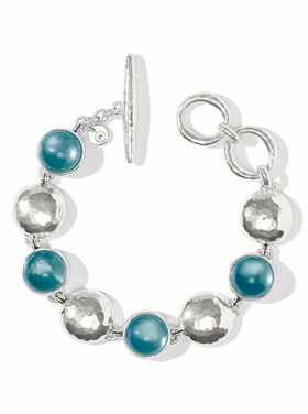 Julie Vos Julie Vos Silver Solara Stone Bracelet Montana Blue