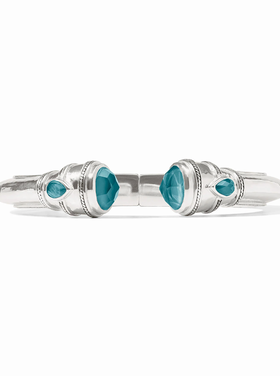 Julie Vos Julie Vos Silver Cannes Demi Cuff Montana Blue