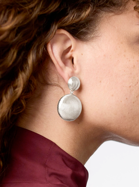 Julie Vos Julie Vos Silver Solara Statement Earring