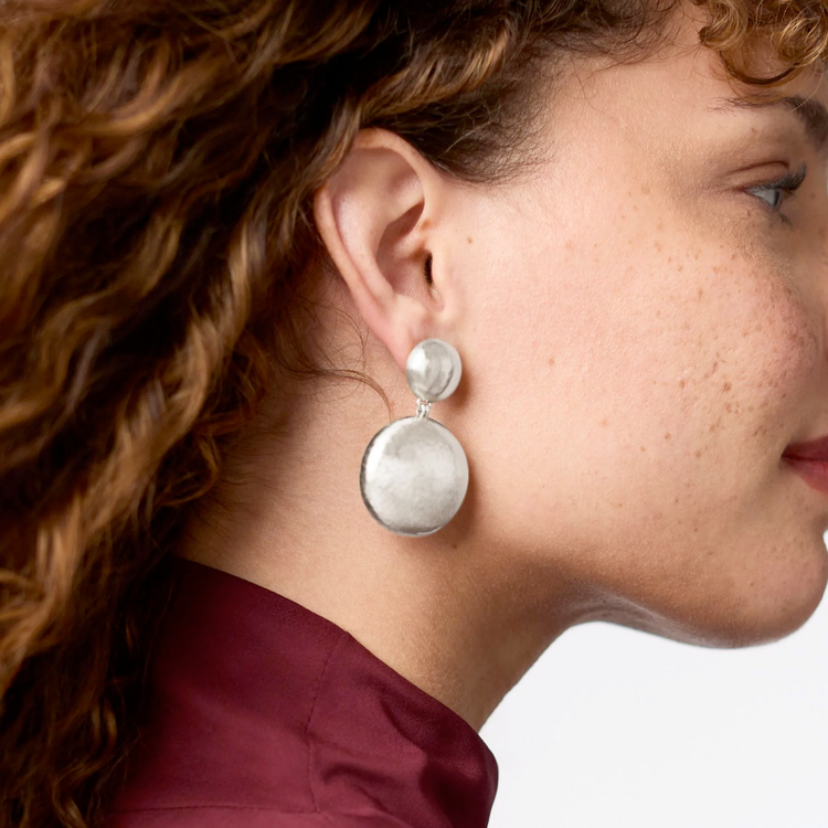 Julie Vos Julie Vos Silver Solara Statement Earring