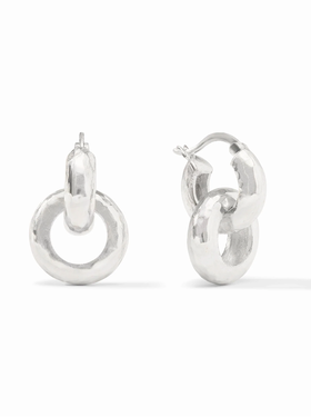 Julie Vos Julie Vos Silver Catalina 2 in 1 Earring