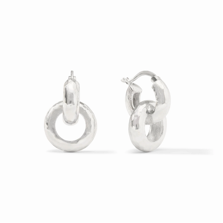Julie Vos Julie Vos Silver Catalina 2 in 1 Earring