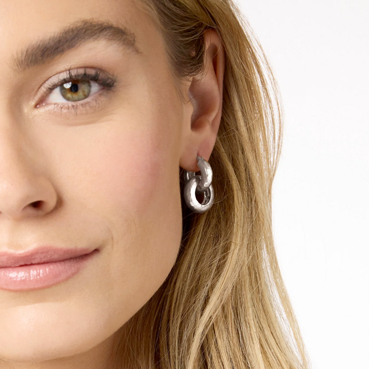 Julie Vos Julie Vos Silver Catalina 2 in 1 Earring