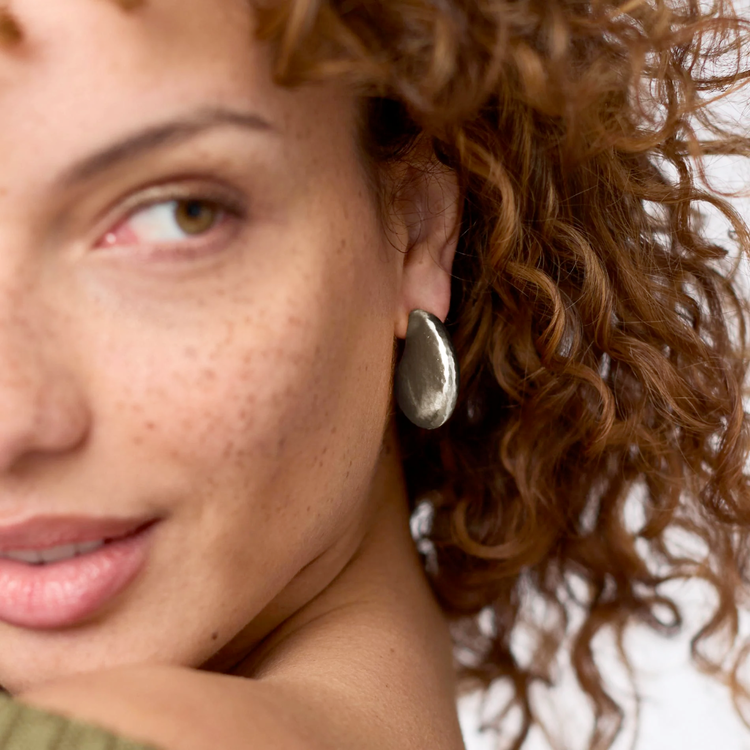 Julie Vos Julie Vos Silver Solara Hoop L