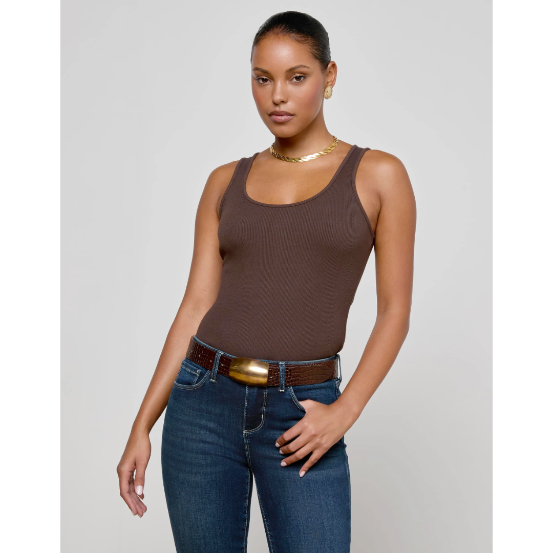 jens 未使用 イェンス LAYER TANKTOP タンクトップ ブラウン Layering Tank Top For Women | Factory