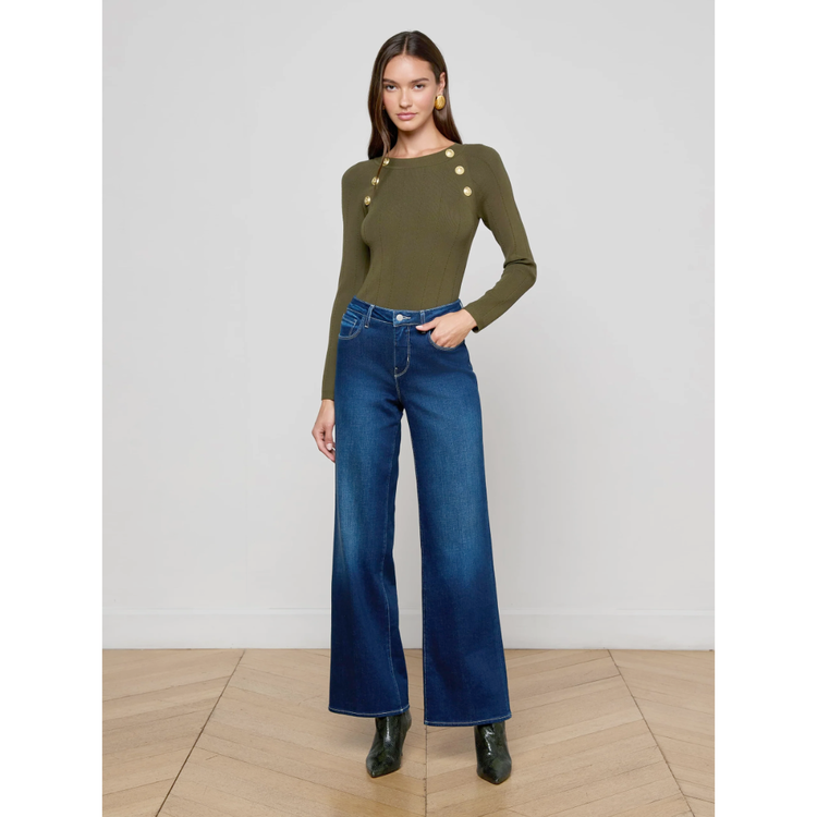 L'AGENCE L'agence Alicent HR Sneaker WD Leg