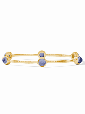 Julie Vos Julie Vos Milano Luxe Bangle Tanzanite Blue
