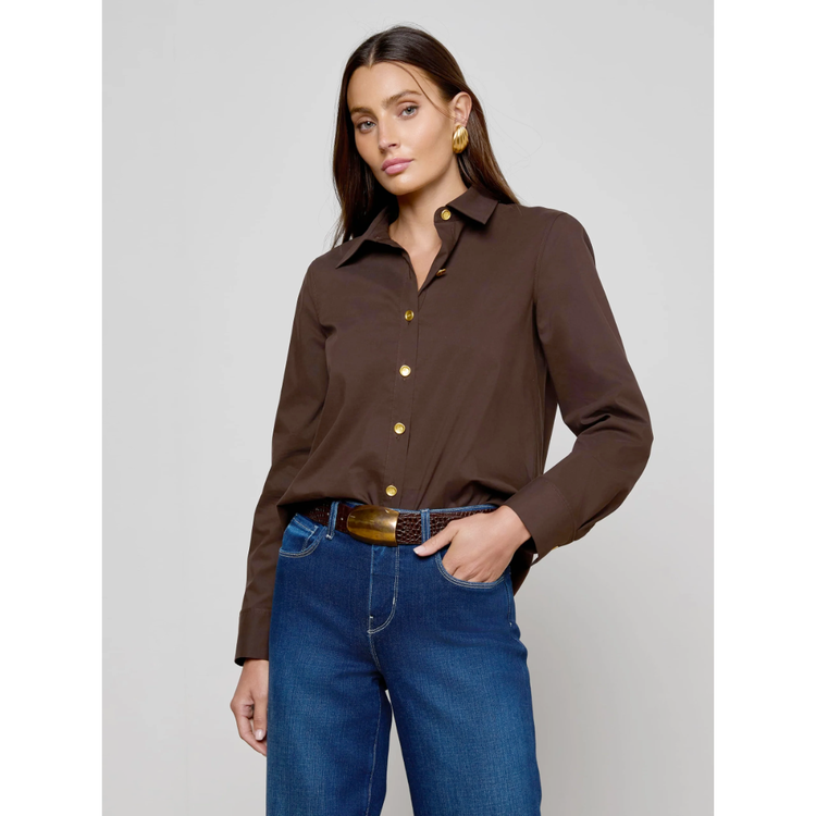 L'AGENCE L'agence Ellery LS Blouse