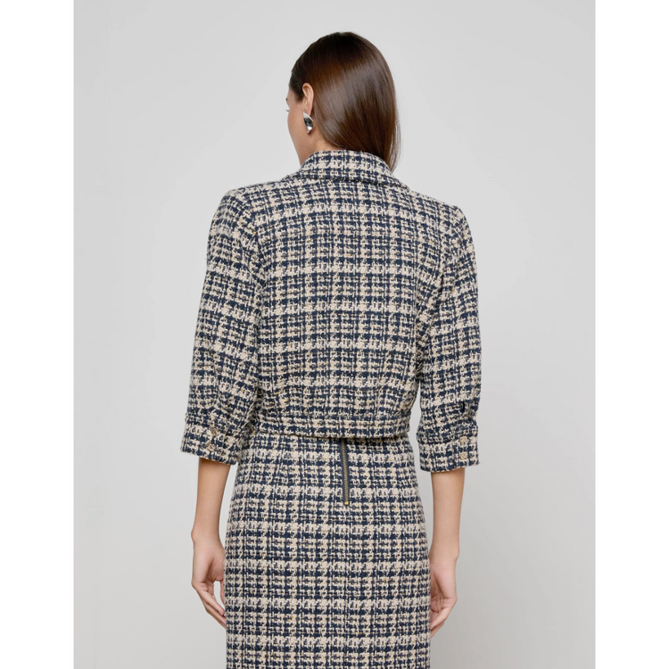 L'AGENCE L'agence Jia Crop 3/4 Slv Jacket