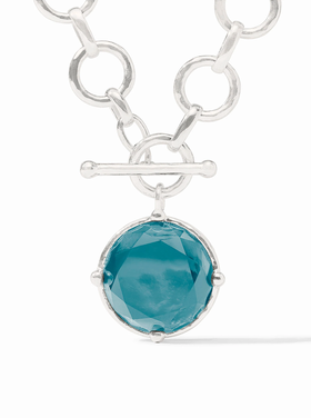 Julie Vos Julie Vos Silver Honeybee Statement Necklace Montana Blue