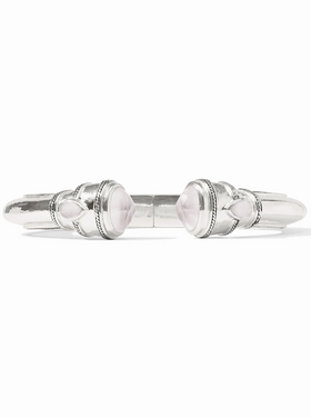 Julie Vos Julie Vos Silver Cannes Demi Cuff Clear Crystal