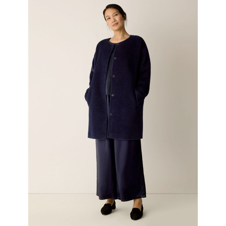 Eileen Fisher Eileen Fisher Round Neck Coat