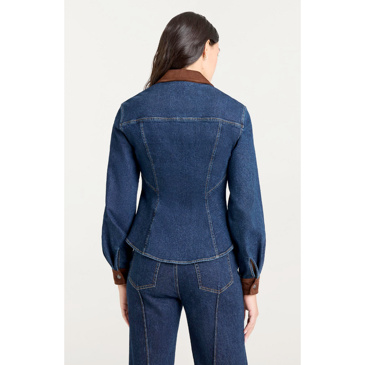 Cinq à Sept Cinq à Sept Suede Combo Autumn Top