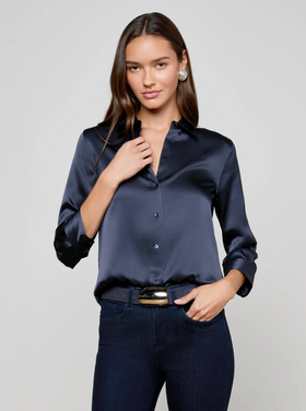 L'AGENCE L'agence Dani 3/4 Sleeve Blouse