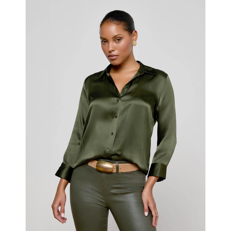 L'AGENCE L'agence Danie 3/4 Sleeve Blouse
