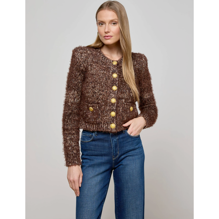 L'AGENCE L'agence Una Knit Cardigan