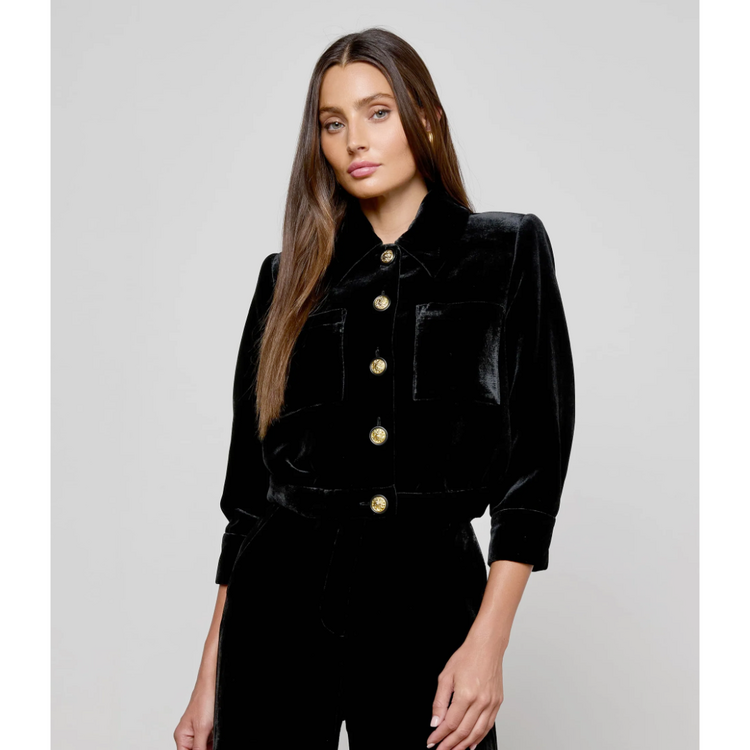 L'AGENCE L'agence Jia Crop 3/4 Slv Jacket