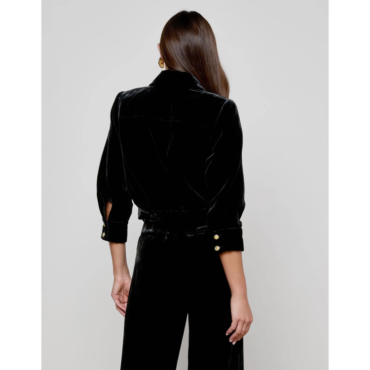 L'AGENCE L'agence Jia Crop 3/4 Slv Jacket