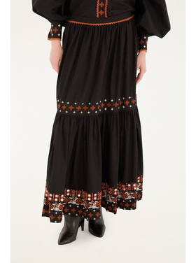 Farm Rio Farm Rio Embroidery Maxi Skirt