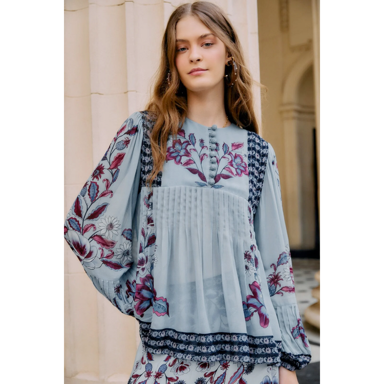 Farm Rio Farm Rio Marcelle LS Blouse