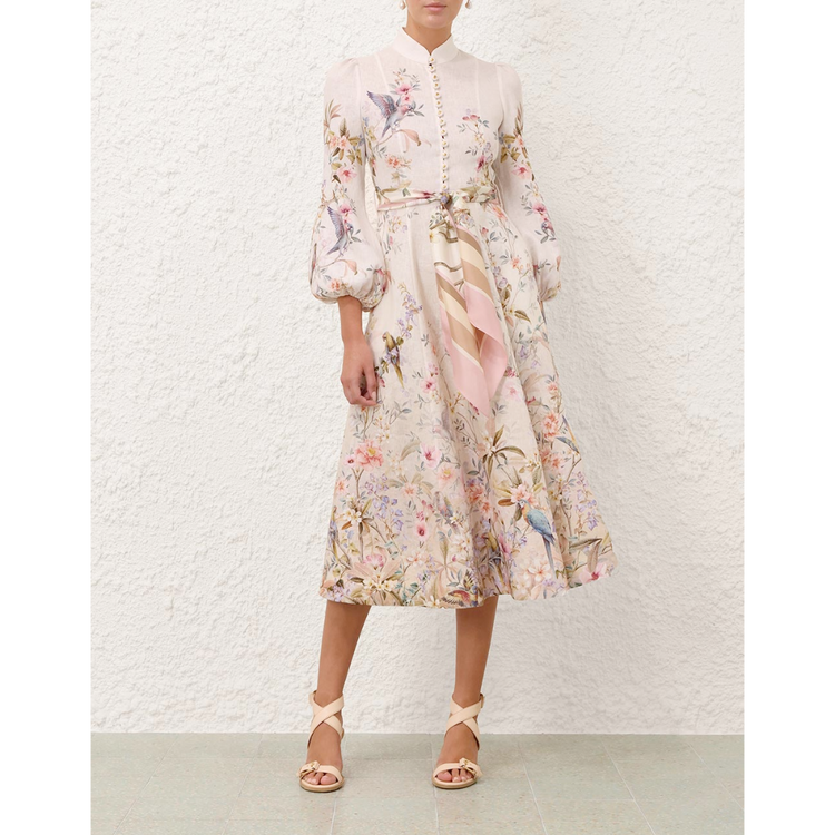 Zimmermann Zimmermann Rebellion Button Midi Dress