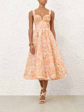 Zimmermann Zimmermann Rebellion Drape Midi Dress