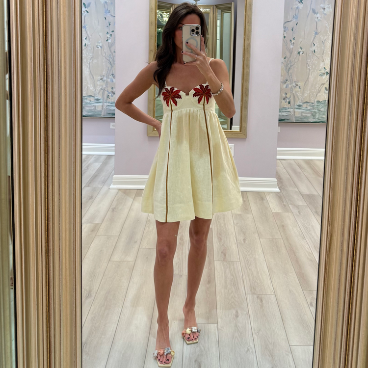 Farm Rio Farm Rio Embroidered Mini Dress