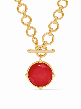Julie Vos Julie Vos Honeybee Demi Necklace Strawberry