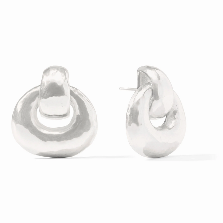Julie Vos Julie Vos Silver Avalon Doorknocker Earring